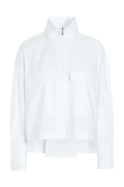 BITTE KAI RAND Skjorter^Core cotton skjorte med lynlås
