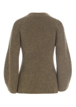 BITTE KAI RAND Strik|Strik^Dandelion knit bluse med v-hals