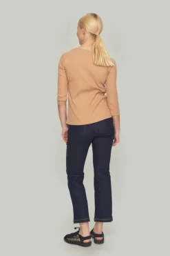 BITTE KAI RAND Bluser^Globe rib bluse med 3/4 ærme