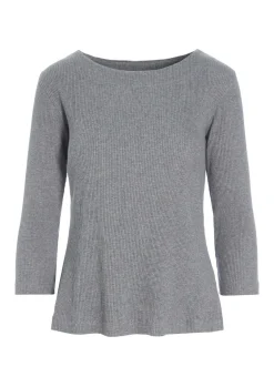 BITTE KAI RAND Bluser^Globe rib bluse med 3/4 ærme