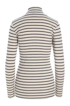 BITTE KAI RAND Bluser^Globe stripe højhalset bluse