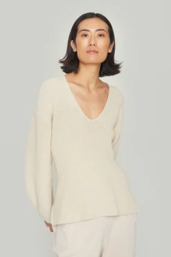 BITTE KAI RAND Bluser|Strik^Kareshi bluse med v-hals