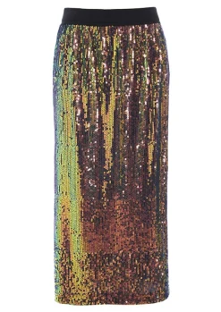 BITTE KAI RAND Nederdele^Oiled sequin nederdel