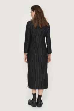 BITTE KAI RAND Kjoler^Pinstripe jersey lang kjole