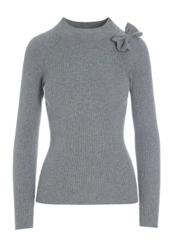 BITTE KAI RAND Bluser|Strik^Saku knit bluse med sløjfe